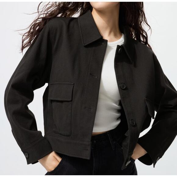 Uniqlo Jackets & Blazers - Uniqlo Jersey Relaxed Jacket in Black